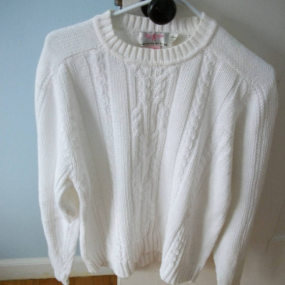 American Weekend Other - Vintage  American Weekend  WHITE SWEATER sz L